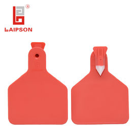 Middle Size Flexible TPU Numbered Cattle Ear Tags , Z Tags For Calves